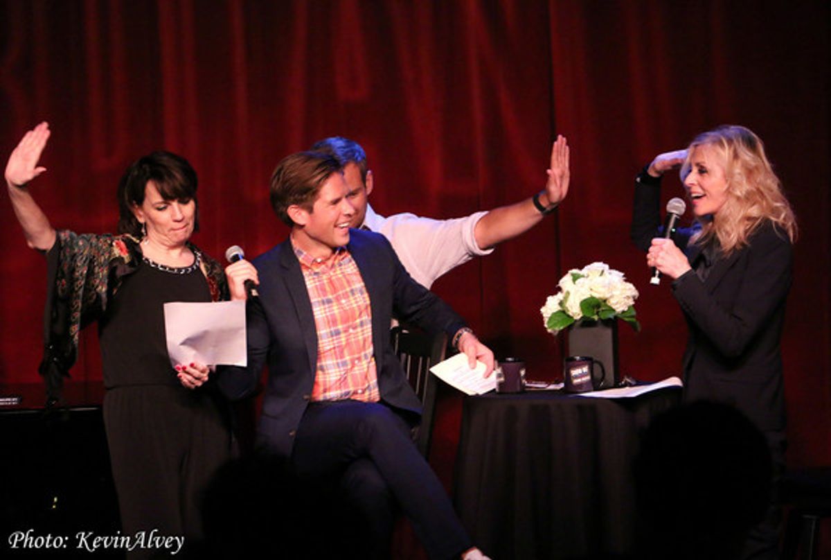 Beth Leavel, Frank DiLella, Chad Kimball and Judith Light at 