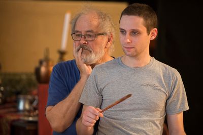 Ensemble member Francis Guinan (Henry/Rembrandt) and Ty Olwin (Dodger/Titus) Photo