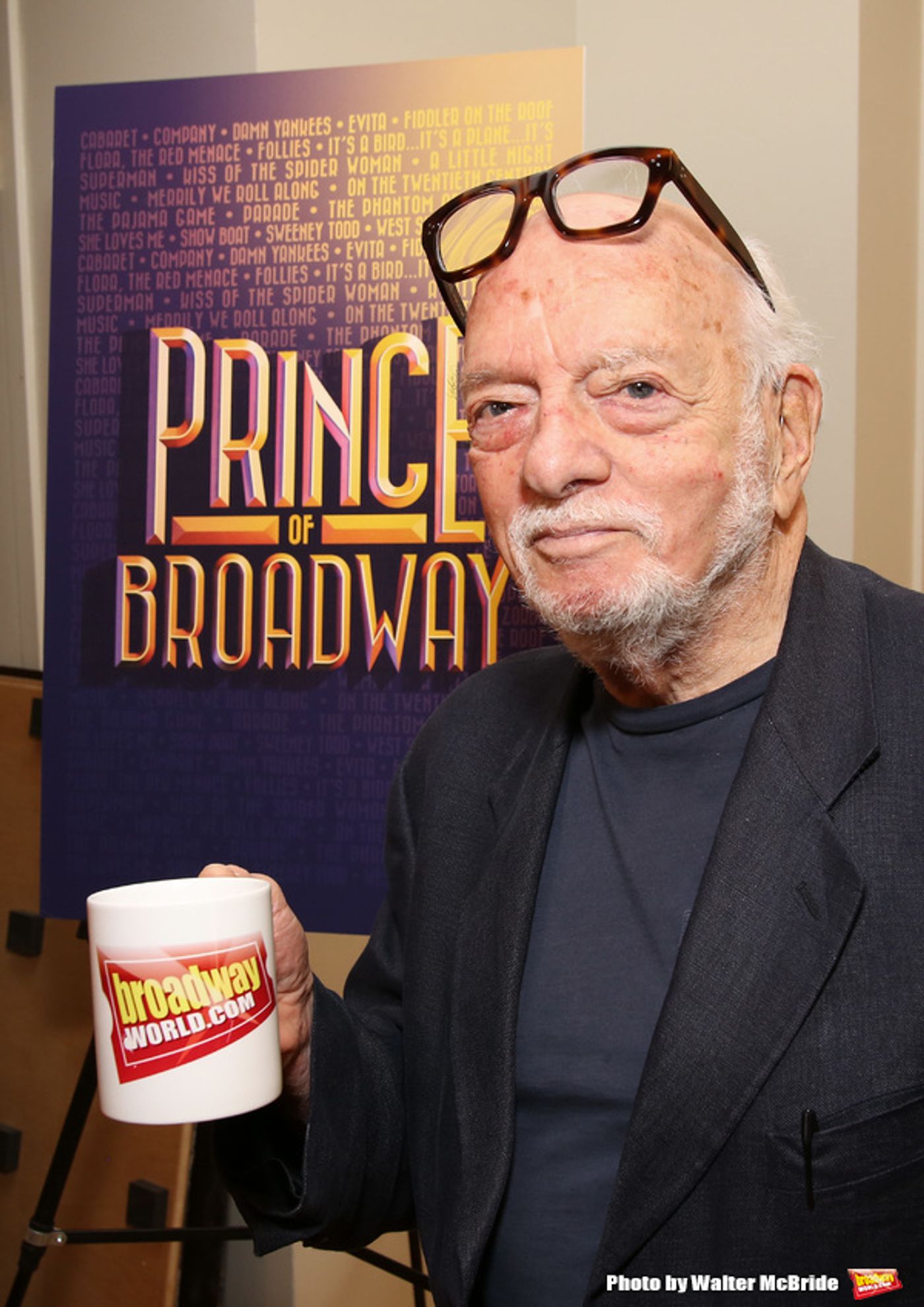 Photo Flash: Just 17 Inspiring Photos of Hal Prince with His Glasses on His Head  Image