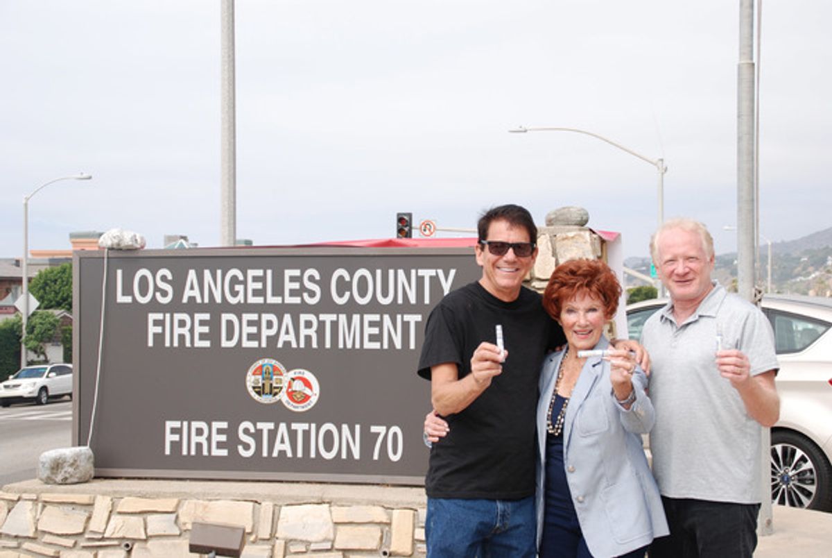 Anson Williams, Marion Ross and Don Most at 
