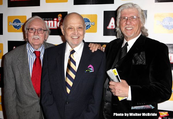 Thomas Meehan, Charles Strouse, Martin Charnin & James Lapine attending the Broadway  Photo