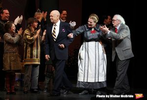 Charles Strouse, Liz McCartney & Thomas Meehan during the Broadway Opening Night Perf Photo