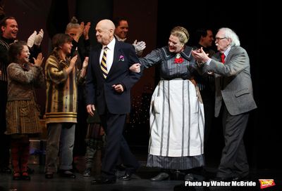 Charles Strouse, Liz McCartney & Thomas Meehan during the Broadway Opening Night Perf Photo