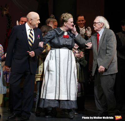 Charles Strouse, Liz McCartney & Thomas Meehan during the Broadway Opening Night Perf Photo