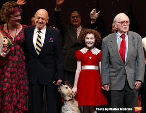 Katie Finneran, Charles Strouse, Merwin Foard, Lilla Crawford, Sunny, Thomas Meehan d Photo