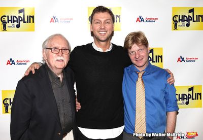 Author Thomas Meehan, actor Rob McClure and Christopher Curtis.attends the Meet & Gre Photo