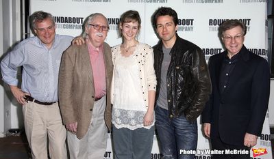 Doug Hughes (Director), Thomas Meehan (Book), Jill Paice, Julian Ovenden & Maury Yest Photo