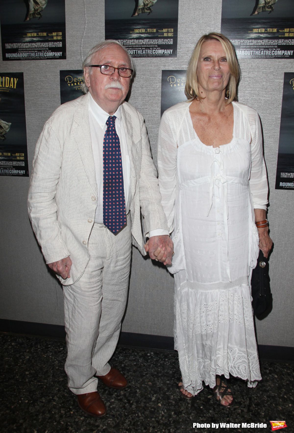 Thomas Meehan & wife Carolyn.attending the Roundabout Theatre Company's Opening Night After Party for 'Death Takes A Holiday'  in New York City. at 