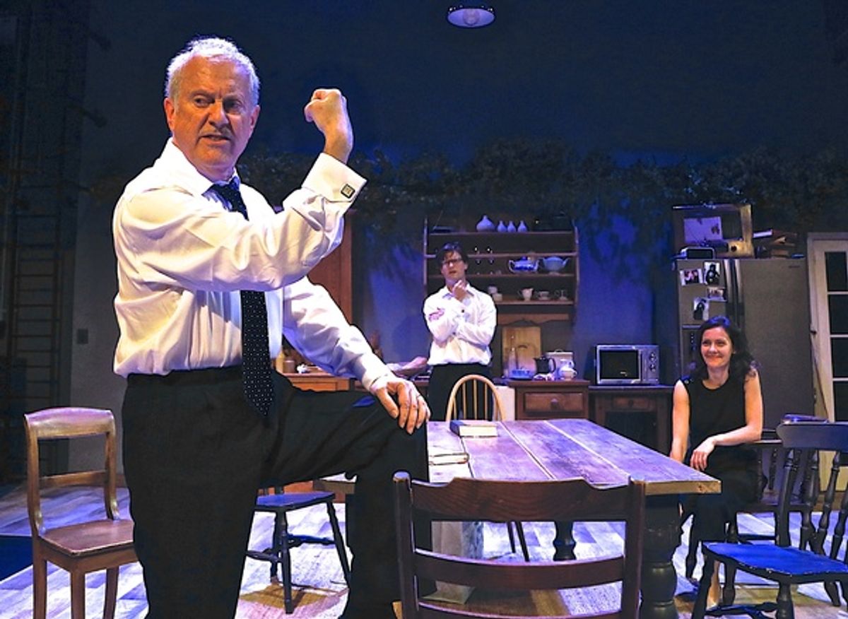 Gyles Brandreth, Benet Brandreth, and Kosha Engler at 