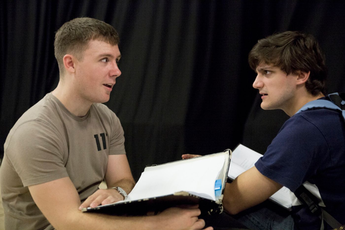 Photo Flash: In Rehearsal for EYES CLOSED, EARS COVERED at Bunker Theatre  Image