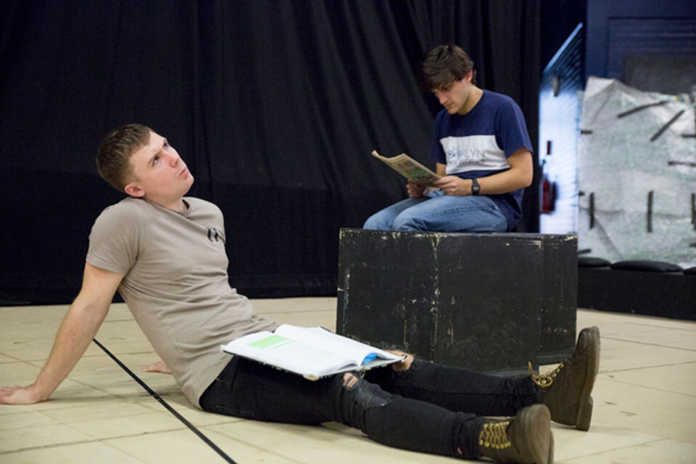 Photo Flash: In Rehearsal for EYES CLOSED, EARS COVERED at Bunker Theatre  Image