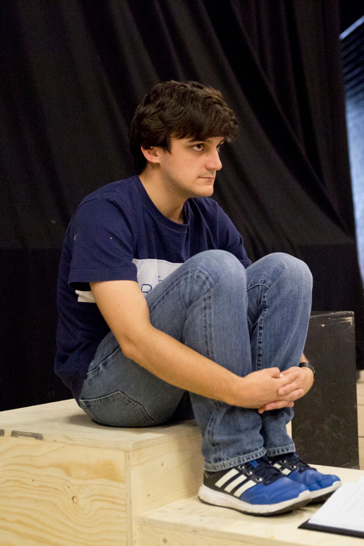 Photo Flash: In Rehearsal for EYES CLOSED, EARS COVERED at Bunker Theatre  Image