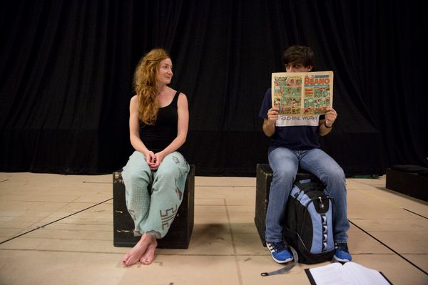 Photos: In Rehearsal for EYES CLOSED, EARS COVERED at Bunker Theatre — photo 9 of 10