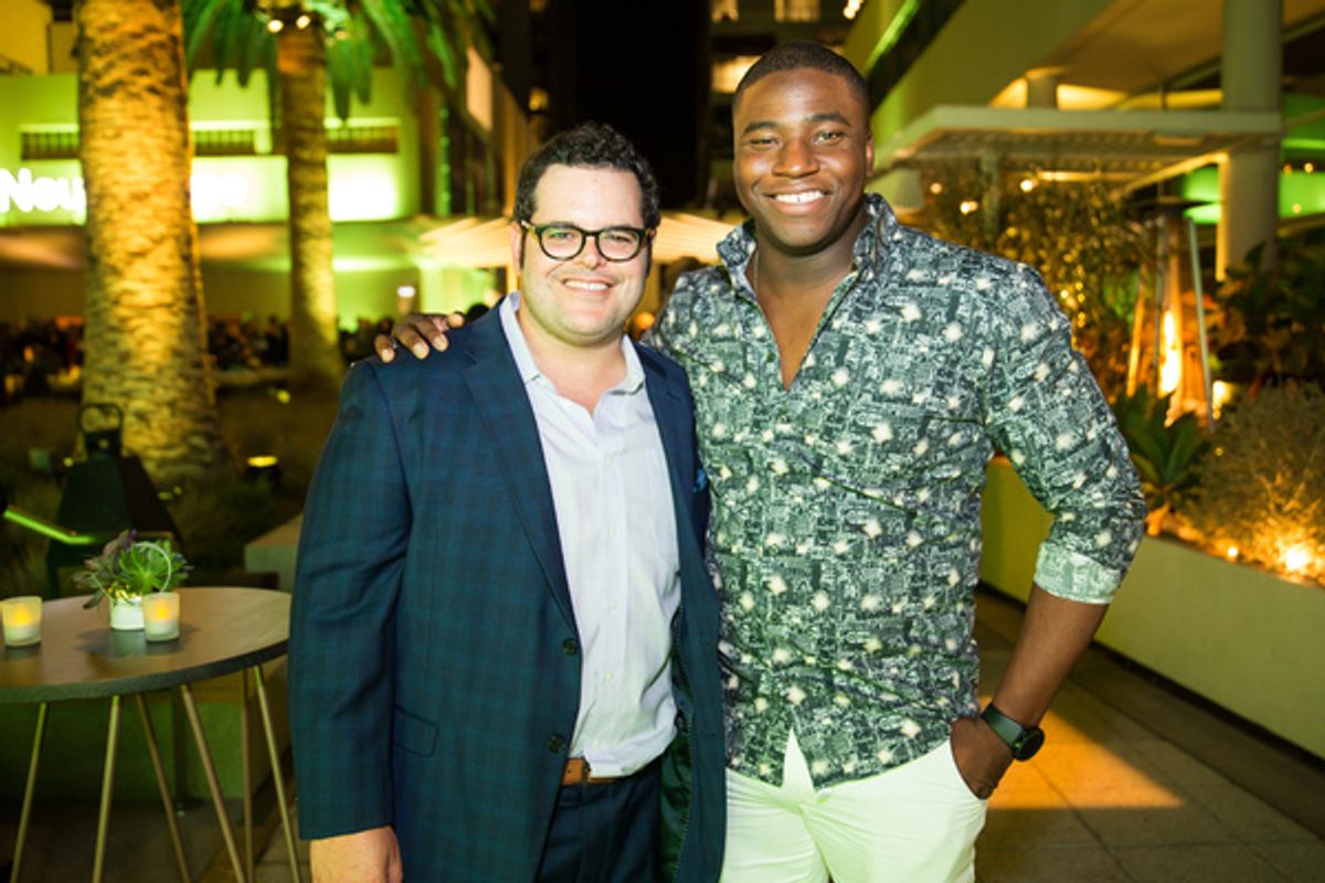 Josh Gad and Okieriete Onadowan at 