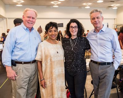 Stephen D. Rountree, Phylicia Rashad,  Tina Landau and Michael Ritchie Photo