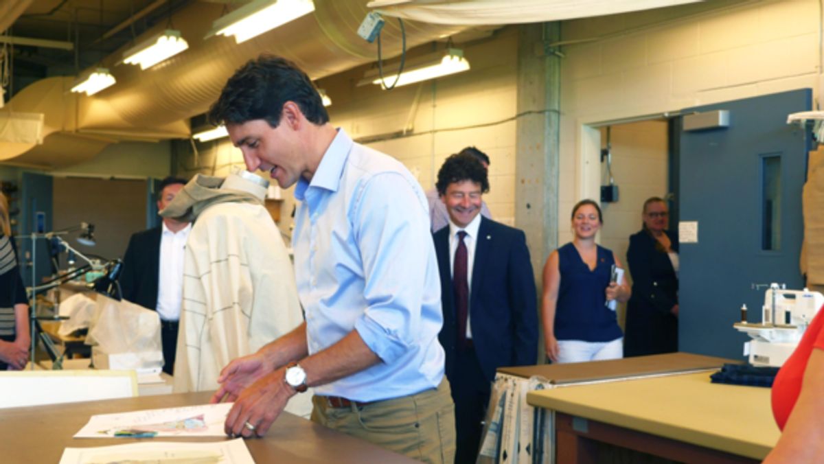 Justin Trudeau visits Stratford Festival at 