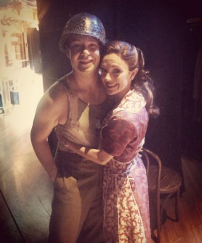Bandstand (Broadway): @lauraosnes @Kevenq is on for the first time as Wayne Wright, t Photo