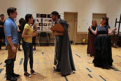 Curt Hansen, Arielle Jacobs, and cast of BETWEEN THE LINES Photo