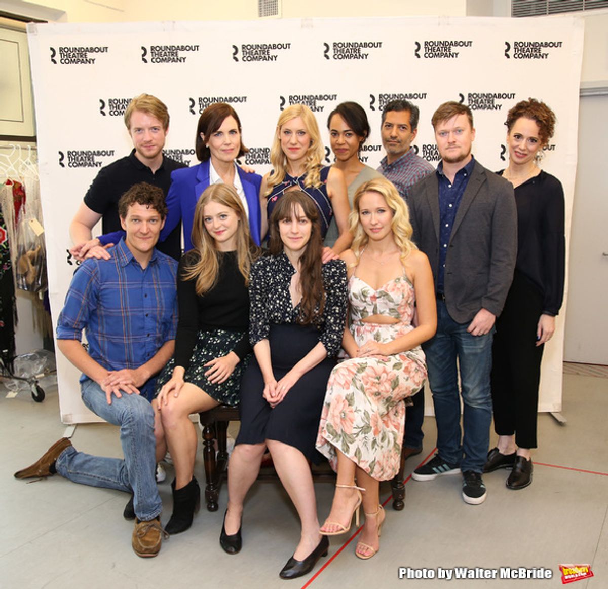 Elizabeth McGovern with the cast & creative team at 