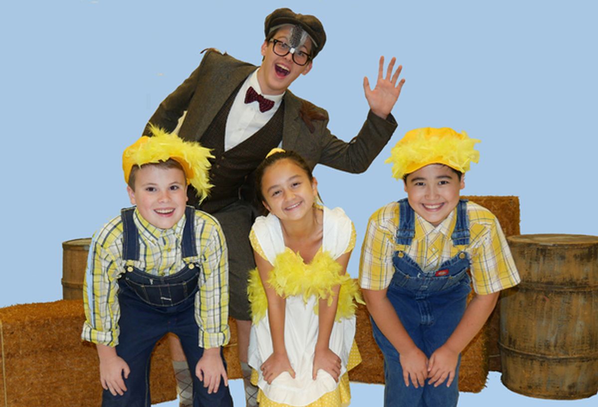 Cast of HONK! JR. at Walnut Street Theatre for Kids at 