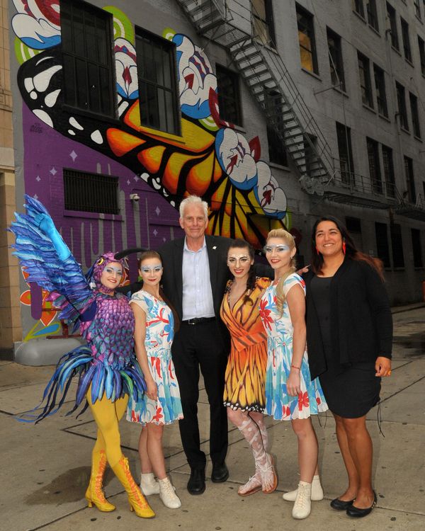 Cirque du Soleil's LUZIA artists with Department of Cultural Affairs and Special Even Photo