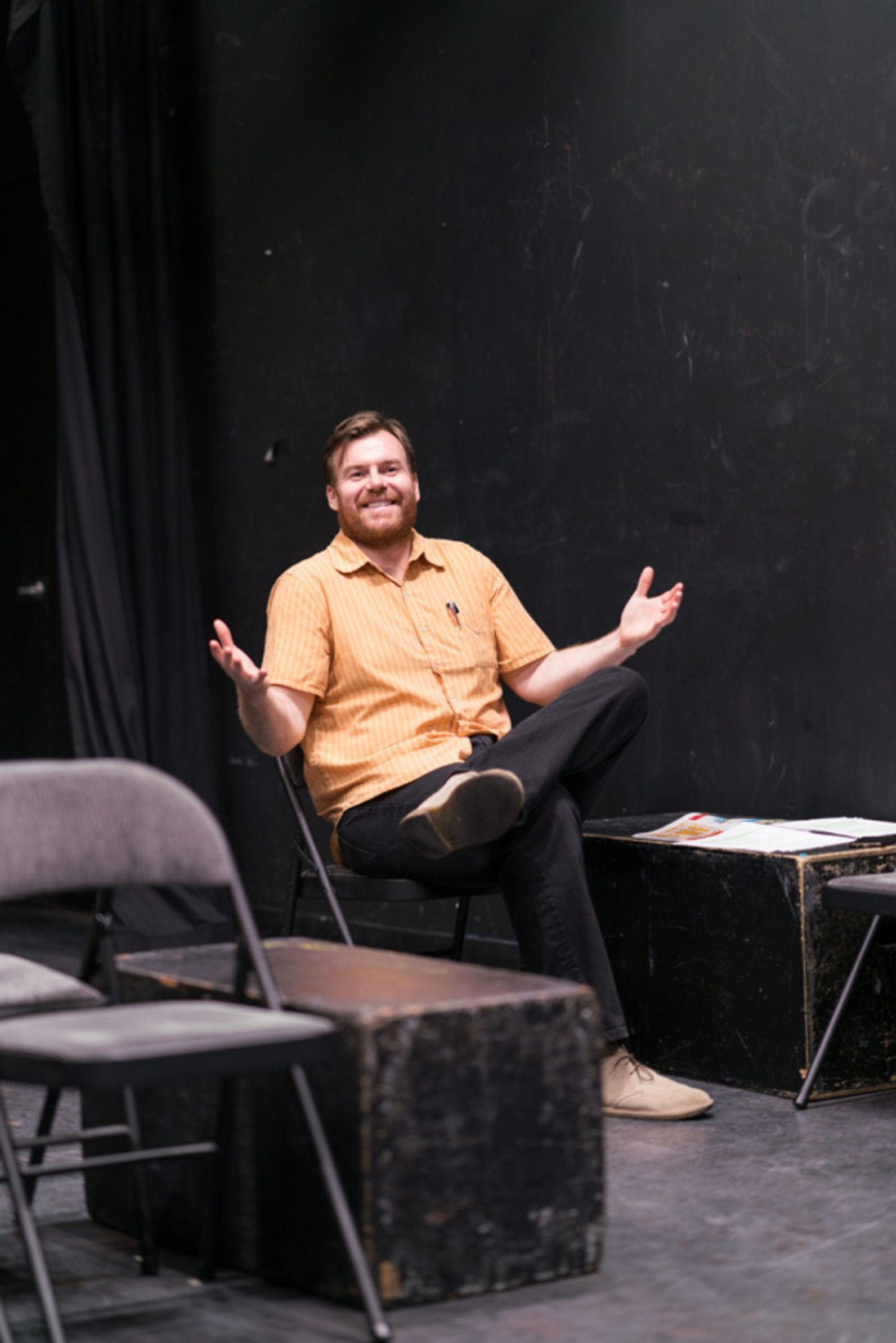 Photo Flash: Go Inside Rehearsals for Ten Bones Theatre Company's IN A LITTLE ROOM  Image