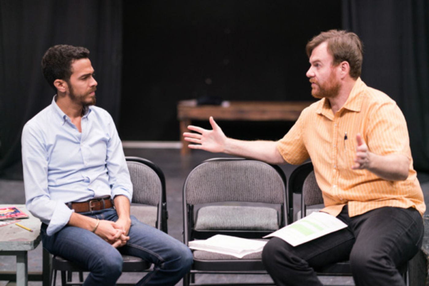 Photo Flash: Go Inside Rehearsals for Ten Bones Theatre Company's IN A LITTLE ROOM  Image