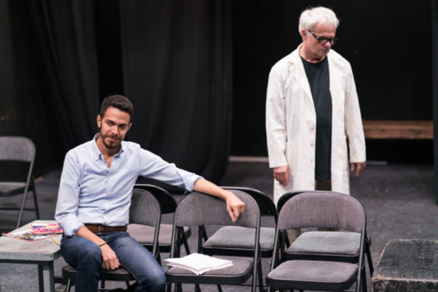 Photo Flash: Go Inside Rehearsals for Ten Bones Theatre Company's IN A LITTLE ROOM  Image