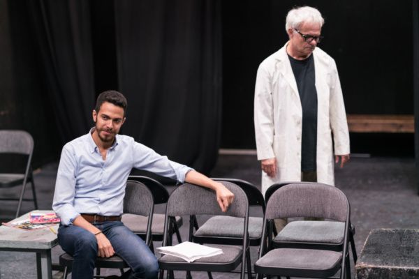 In the rehearsal room with Ten Bones Theatre Company's In a Little Room with actors L Photo