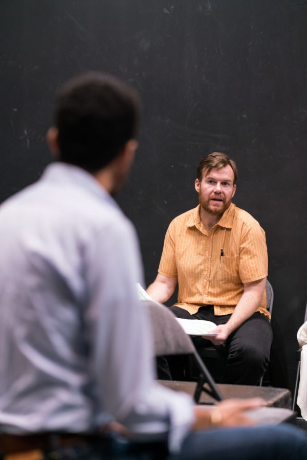 In the rehearsal room with Ten Bones Theatre Company's In a Little Room with actors L Photo