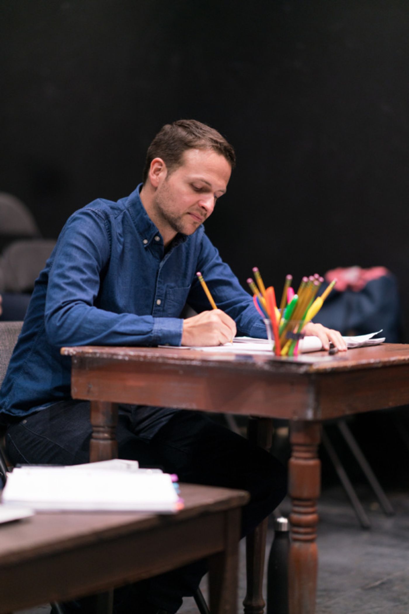 Photo Flash: Go Inside Rehearsals for Ten Bones Theatre Company's IN A LITTLE ROOM  Image
