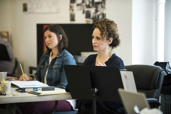 Photo Flash: Inside Rehearsal with Elizabeth McGovern, Anna Camp and More for Broadway's TIME AND THE CONWAYS — photo 6 of 9