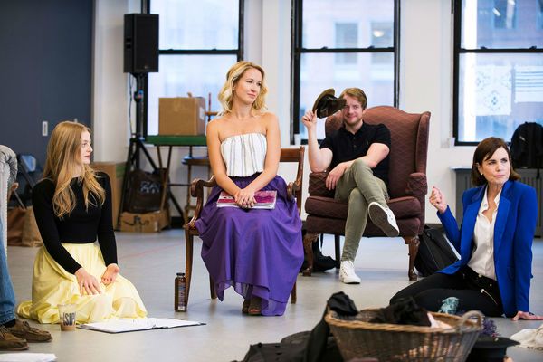 Photo Flash: Inside Rehearsal with Elizabeth McGovern, Anna Camp and More for Broadway's TIME AND THE CONWAYS — photo 9 of 9