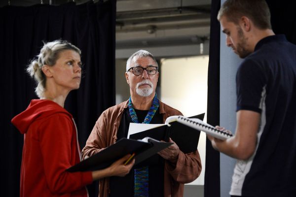 Sarah-Jane Potts, Barrie Rutter, and Matt Booth Photo