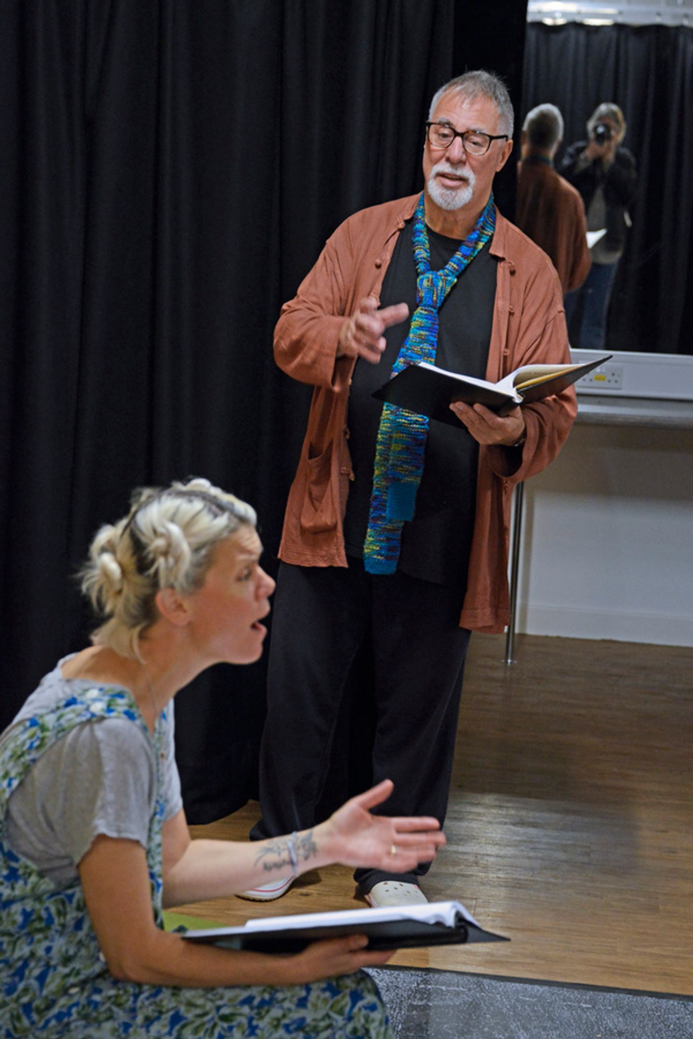 Photo Flash: In Rehearsals for FOR LOVE OR MONEY Starring Sarah-Jane Potts, Barrie Rutter and Jos Vantyler  Image