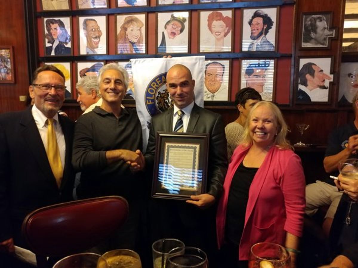 Peter Kingsley, Marc Baron, Sean Ricketts and Leslie Shreve at 