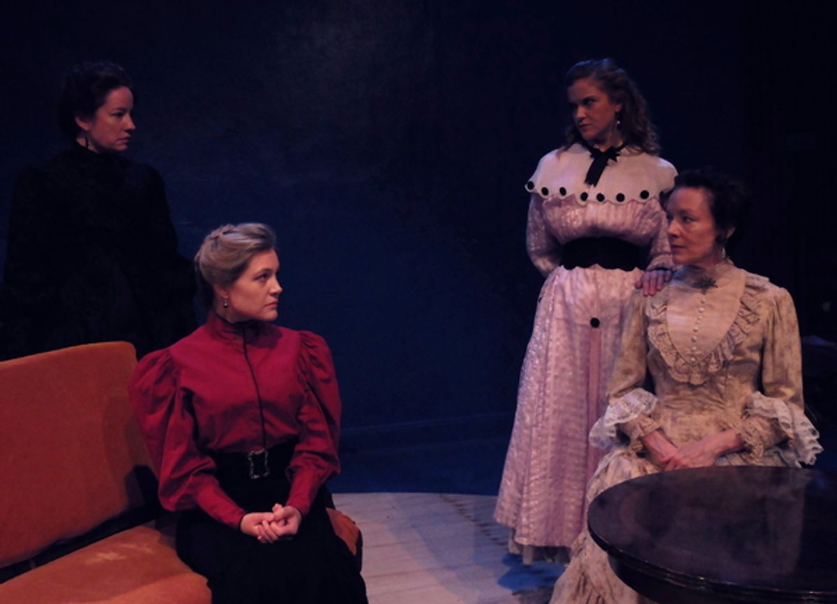 Alyssa Simon, Erin Beirnard, Becca Ballenger, Margaret Catov at 