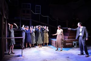 Desiree Gonzalez and Max DeTogne with the cast  Photo