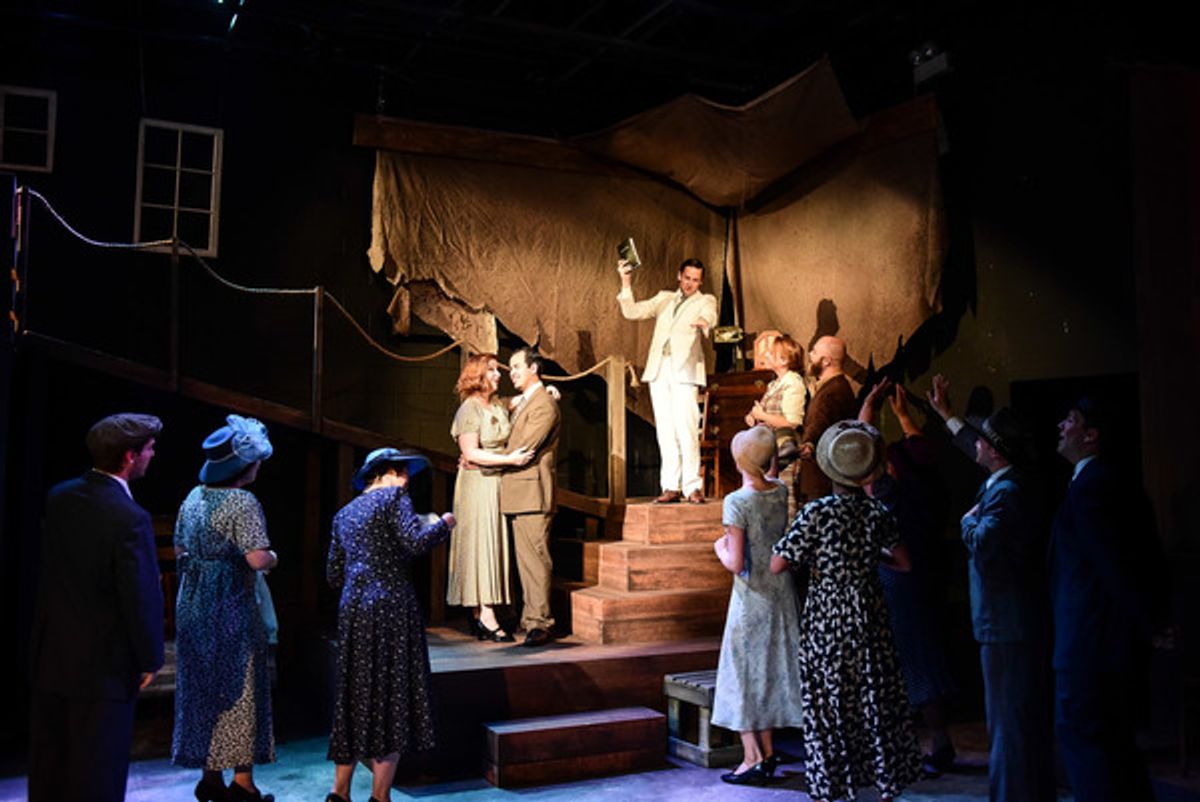 Missy Wise , Cisco Lopez and Nathan Carroll with the cast at 