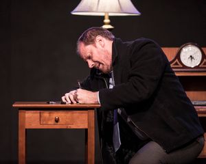 (pictured) Actor and playwright Michael Milligan in SIDE EFFECTS. Photo by Teresa Cas Photo