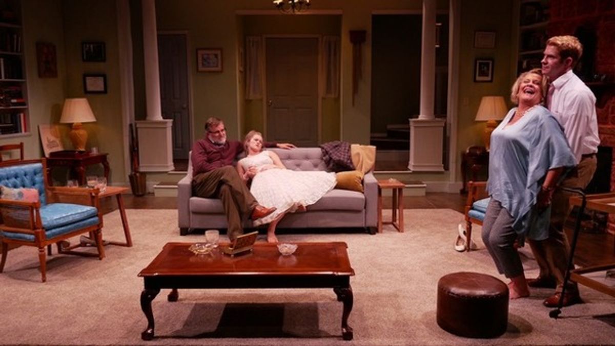 The cast of WHO'S AFRAID OF VIRGINIA WOOLF? at Theatre Workshop of Nantucket at 