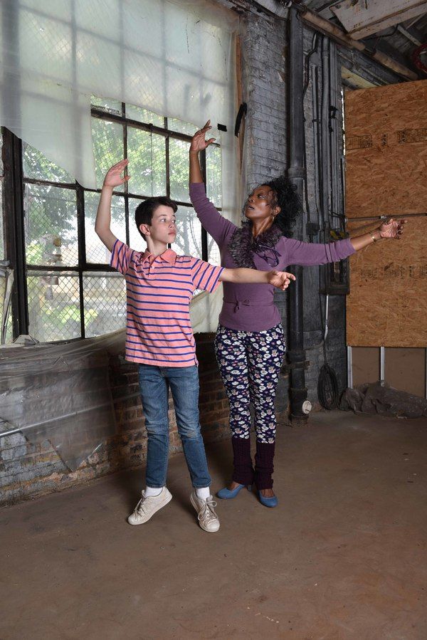 (L to R) Jacob Kaiser and ShanÃ©sia Davis as â€œBilly Elliotâ€ and â€œ Photo