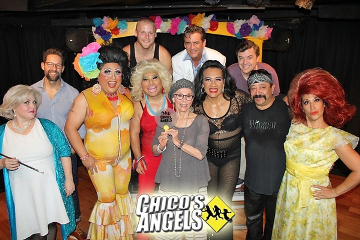 CHICO'S ANGELS cast with Rita Moreno at 