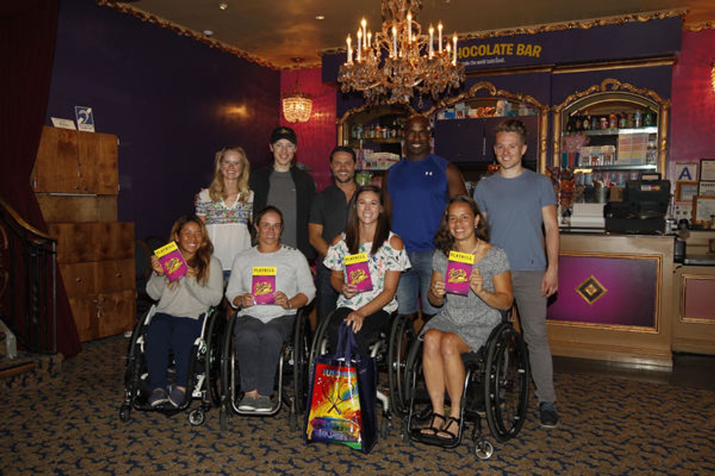 Photo Flash: US Open Wheelchair Athletes Spend Sweet Evening at Broadway's CHARLIE AND THE CHOCOLATE FACTORY  Image