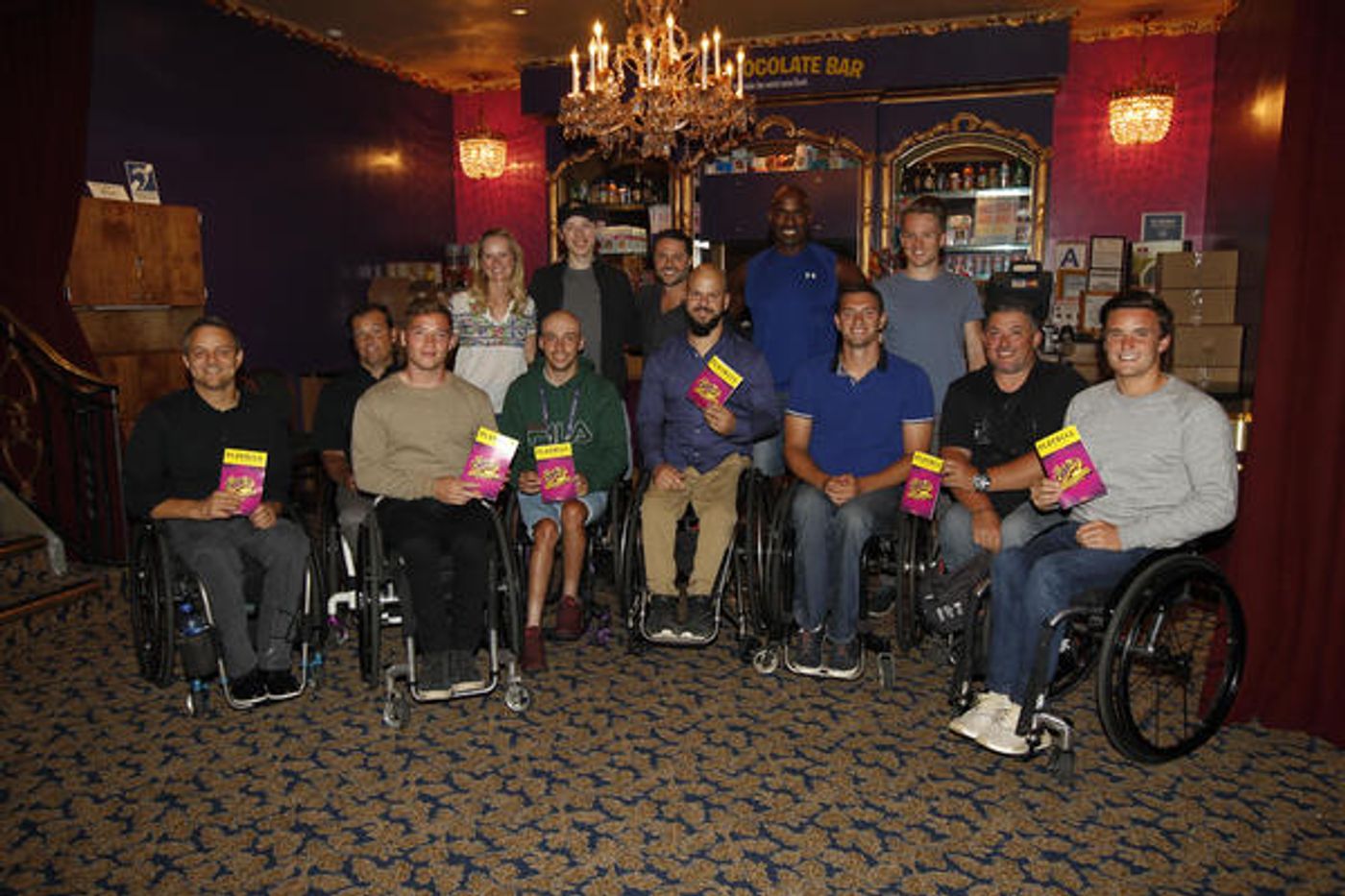 Photo Flash: US Open Wheelchair Athletes Spend Sweet Evening at Broadway's CHARLIE AND THE CHOCOLATE FACTORY  Image