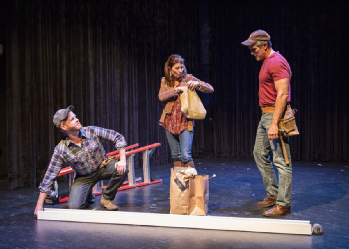 Joseff Stevenson, Elizabeth Howell and Dean BiasucciPhoto by Dennis Jacobs. wyotf at First Look at Kenneth Jones' HOLLYWOOD, NEBRASKA at 2017 Wyoming Theater Festival