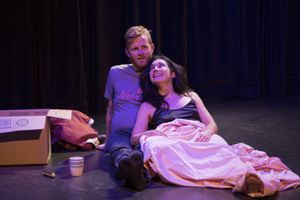 Joseff Stevenson and Michelle Jasso in Kenneth Jones' new play Hollywood, Nebraska, g Photo