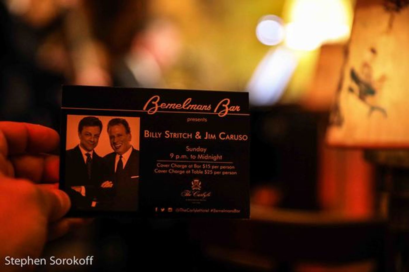 Photo Coverage: Sunday Night With Jim Caruso & Billy Stritch at Bemelmans Bar Photo Coverage: Sunday Night With Jim Caruso & Billy Stritch at Bemelmans Bar Image