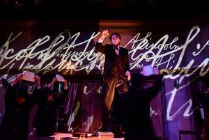 Lawrence Grimm and the cast @ BroadwayWorld Lawrence Grimm and the cast Photo