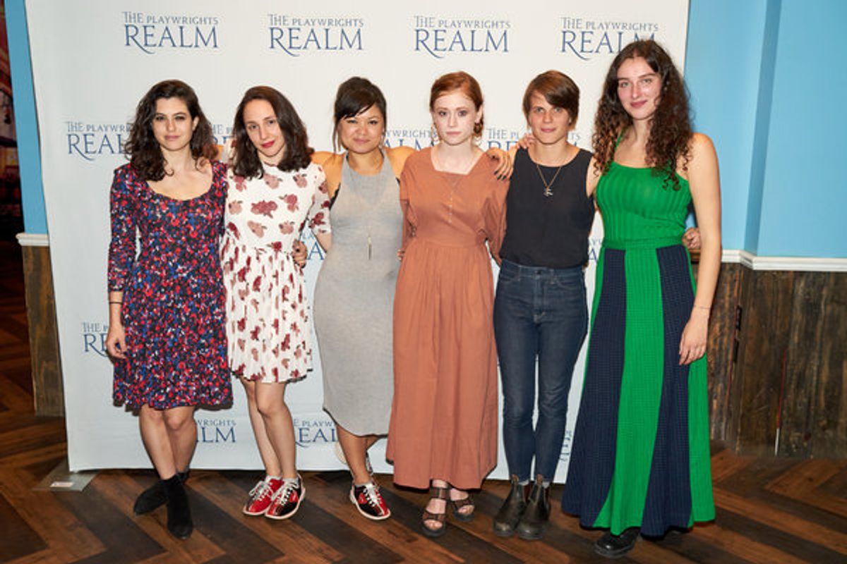 Tedra Milan, Lauren Patten, Lizzy Jutila, Susannah Perkins, Sarah DeLappe and Brenna Coates
 at 